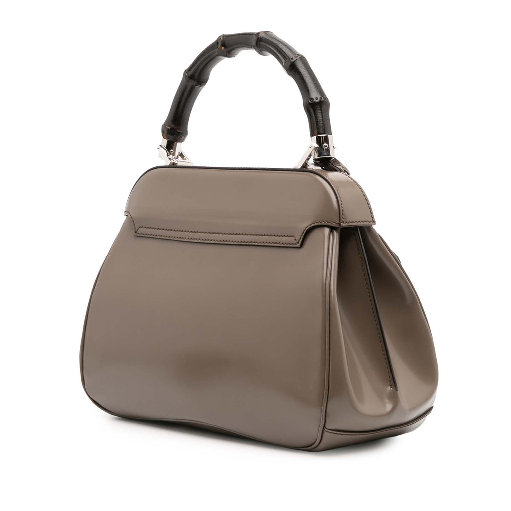 Gucci Medium Smooth Calfskin Bamboo Lady Lock Handbag
