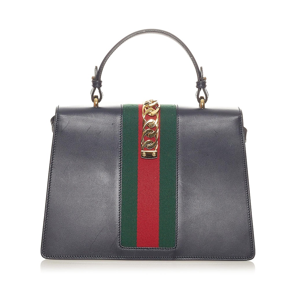 Gucci Medium Sylvie Leather Satchel (SHG-27346)