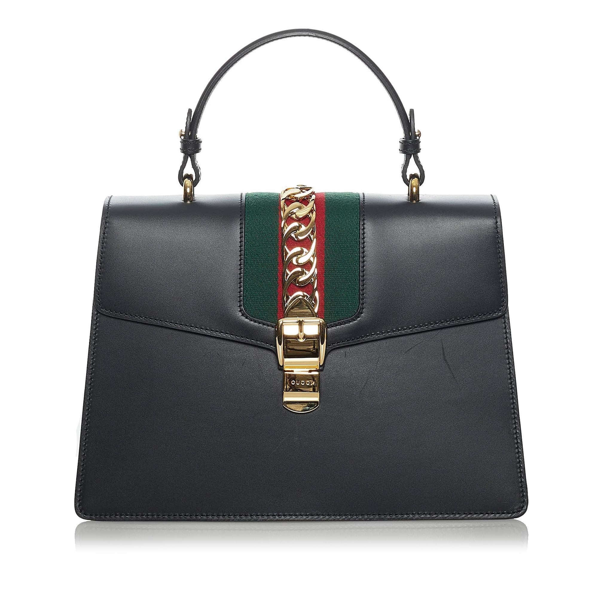 Gucci Medium Sylvie Leather Satchel (SHG-33834)