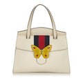 Gucci Medium Web Linea Butterfly Totem Satchel (SHG-31390)
