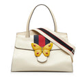 Gucci Medium Web Linea Butterfly Totem Satchel (SHG-BYS4EZ)