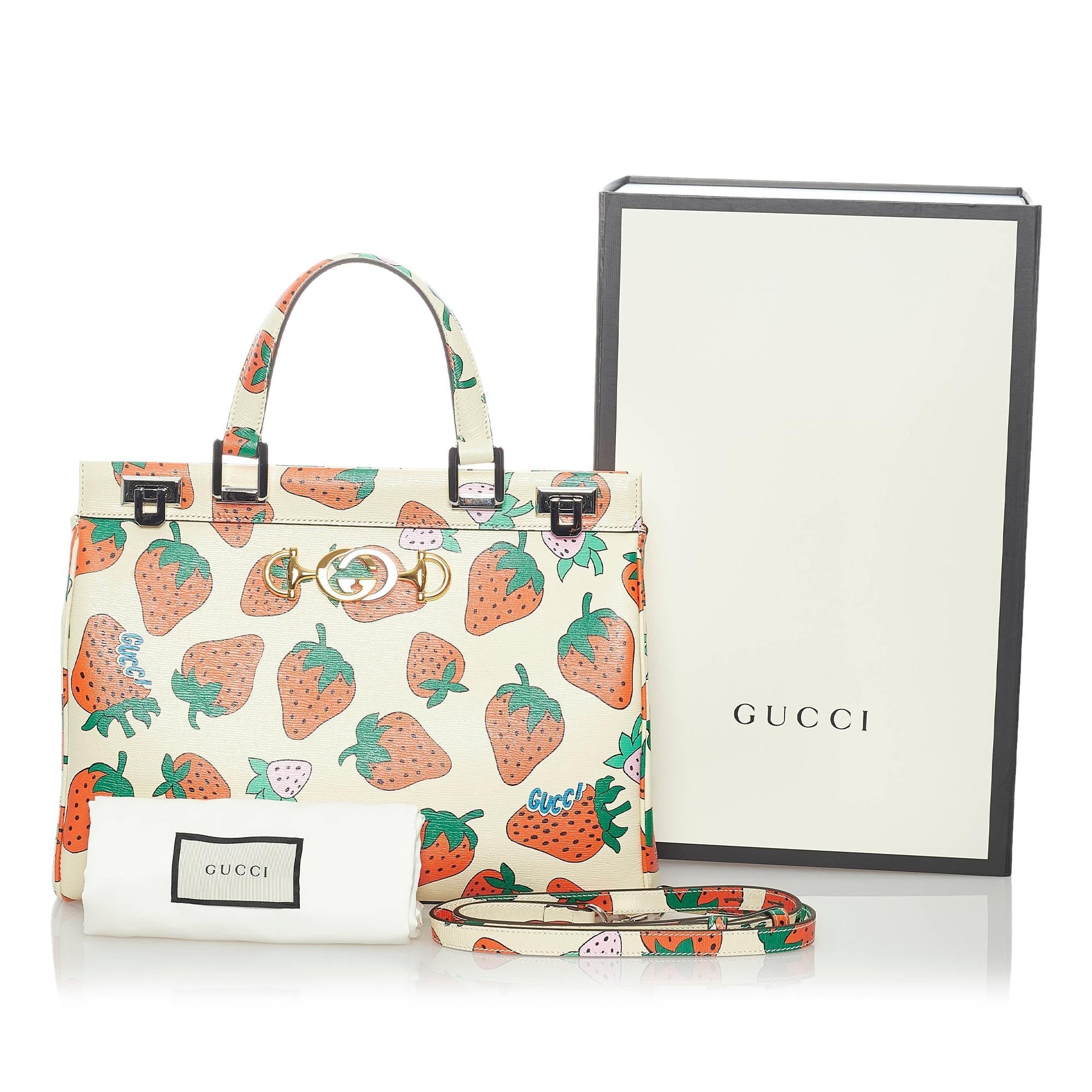 Gucci Medium Zumi Leather Satchel (SHG-Ty32Uv)