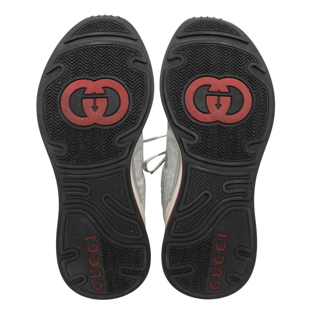 Gucci Metallic Calfskin Ultrapace Sneakers - Size 10.5 / 40.5