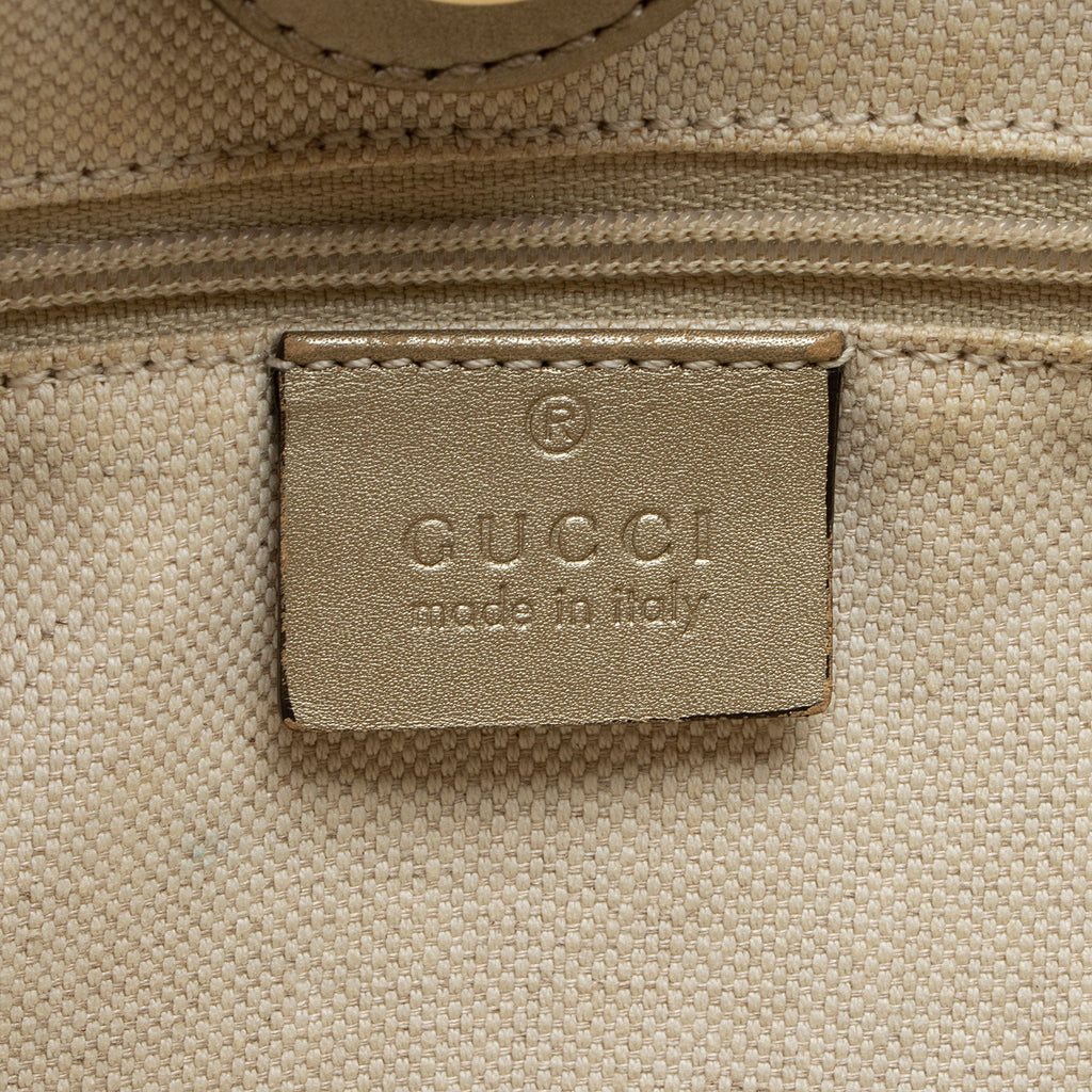 Gucci Metallic GG Canvas Sukey Large Tote