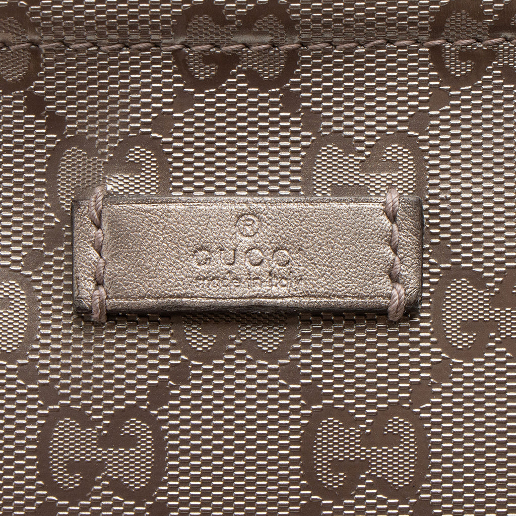 Gucci Metallic GG Imprime Flat Messenger