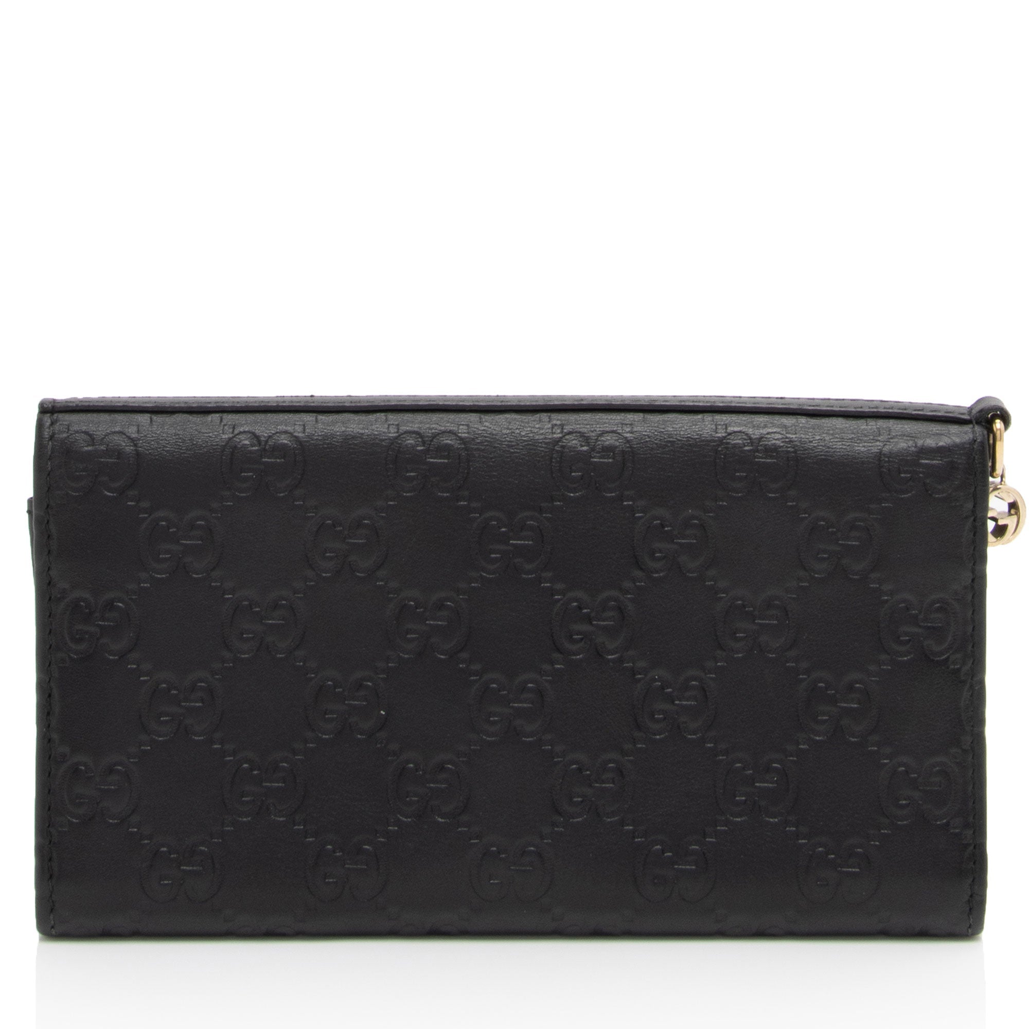 Gucci Metallic Guccissima Leather Bree Continental Wallet (SHF-hnueDV)