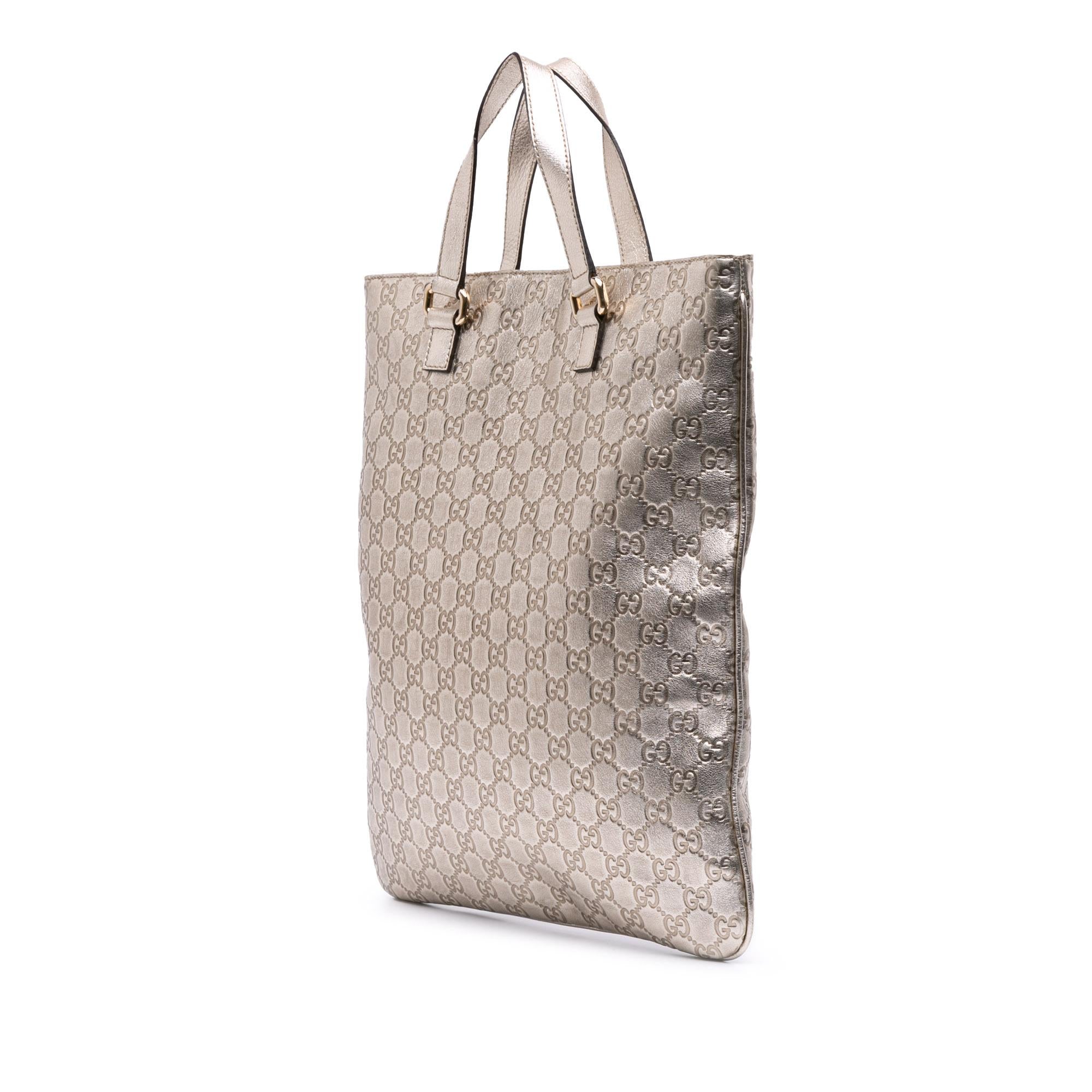 Gucci Metallic Guccissima Tote