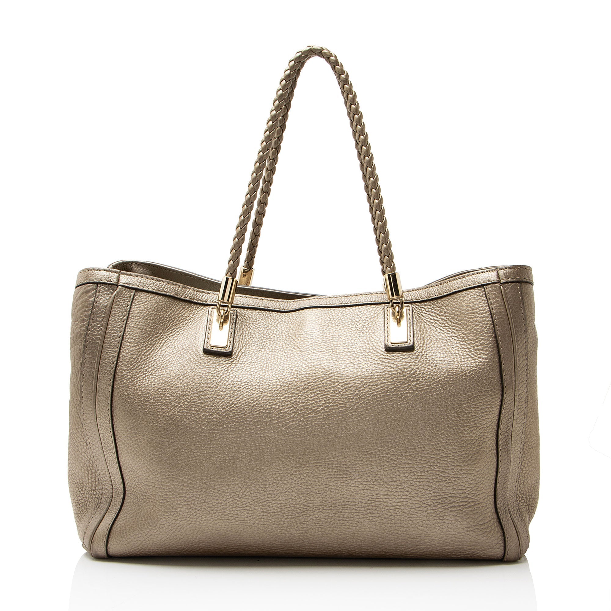 Gucci Metallic Leather Bella Medium Tote