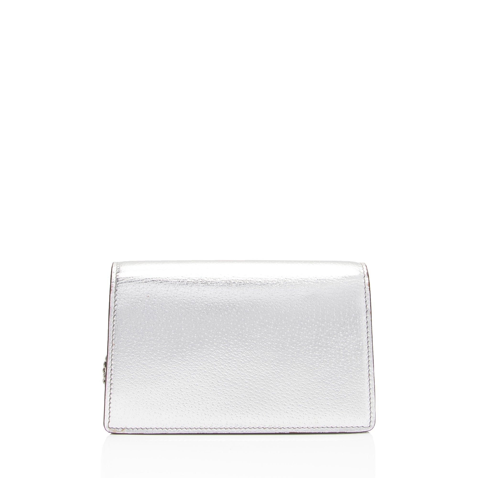 Gucci Metallic Leather Dionysus Super Mini Bag (SHF-PQUwUw)