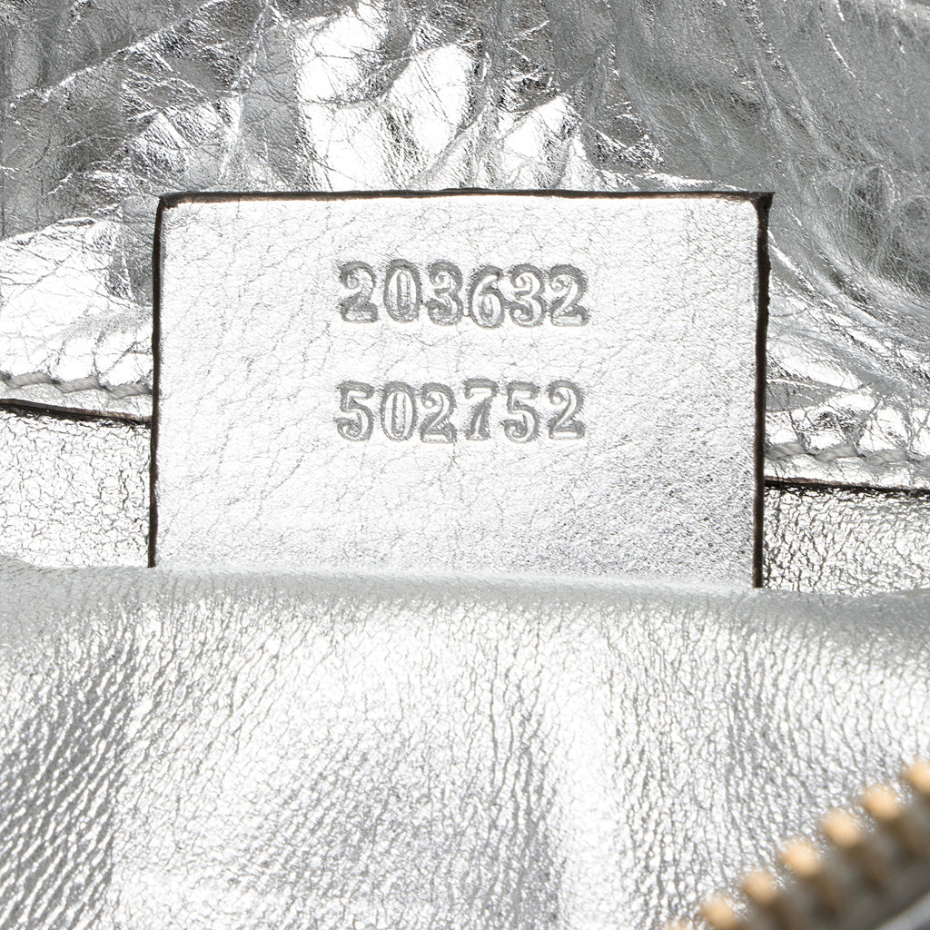 Gucci Metallic Leather Hysteria Small Clutch (SHF-hs8Ncf)