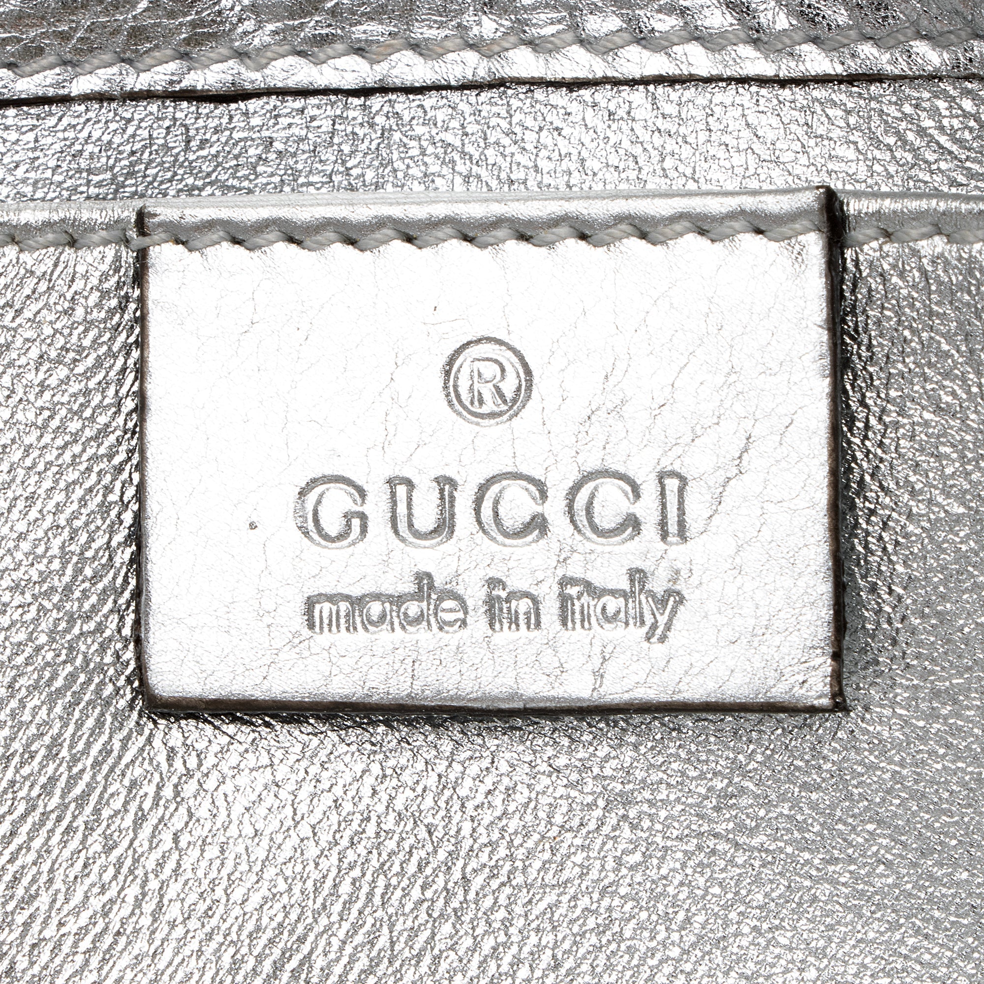 Gucci Metallic Leather Hysteria Small Clutch (SHF-hs8Ncf)