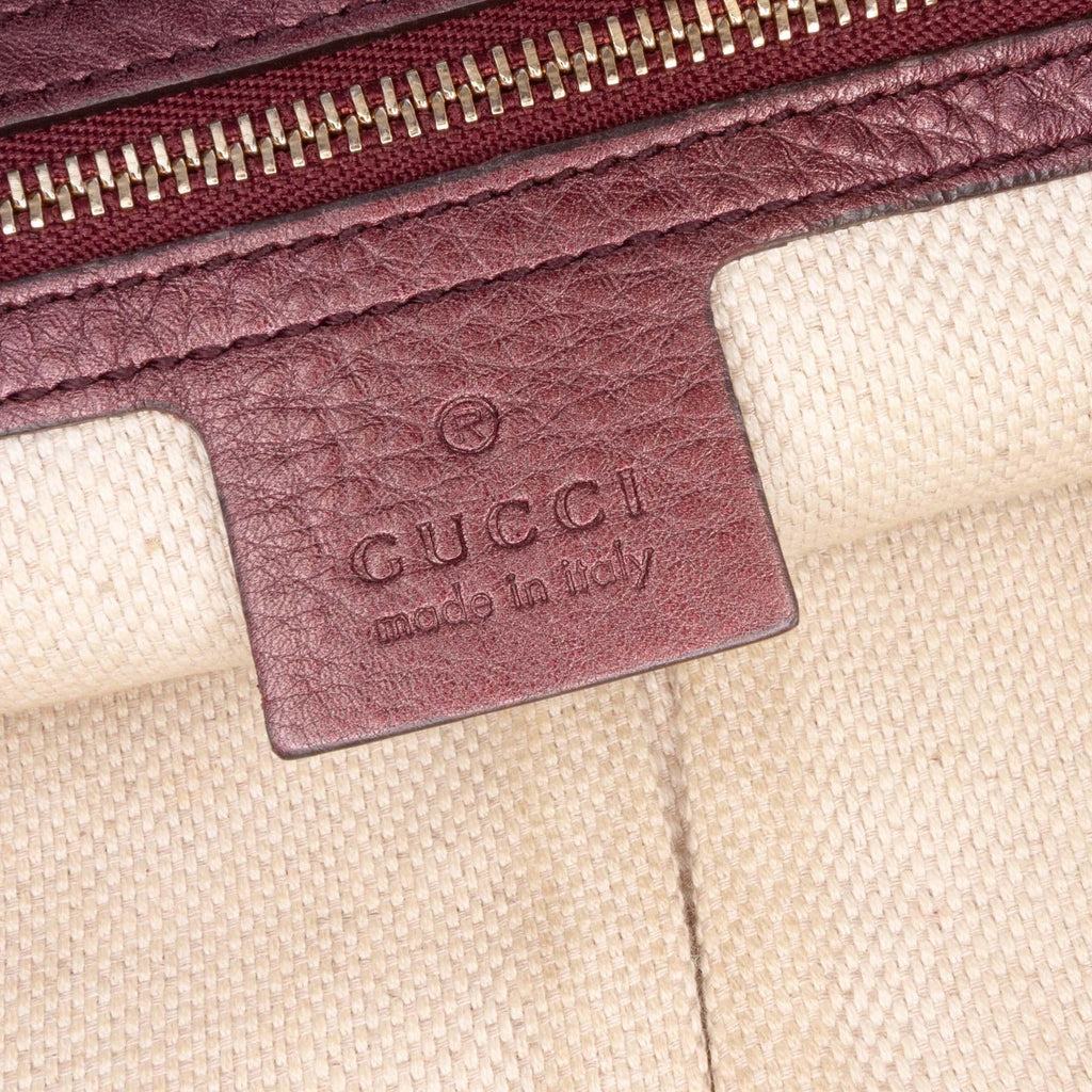 Gucci Metallic Leather Soho Chain Zip Shoulder Bag