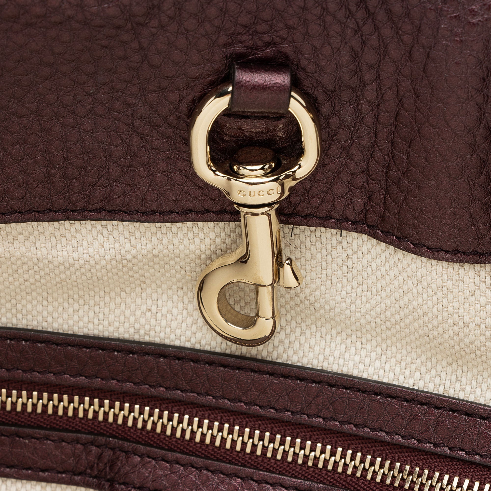 Gucci Metallic Leather Soho Medium Shoulder Bag