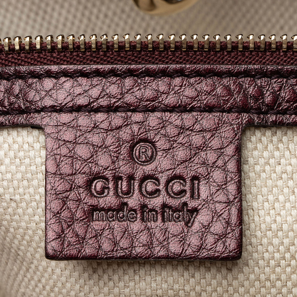 Gucci Metallic Leather Soho Medium Shoulder Bag