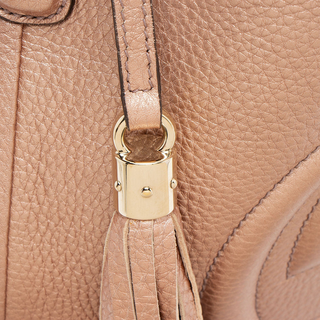 Gucci Metallic Leather Soho Medium Tote