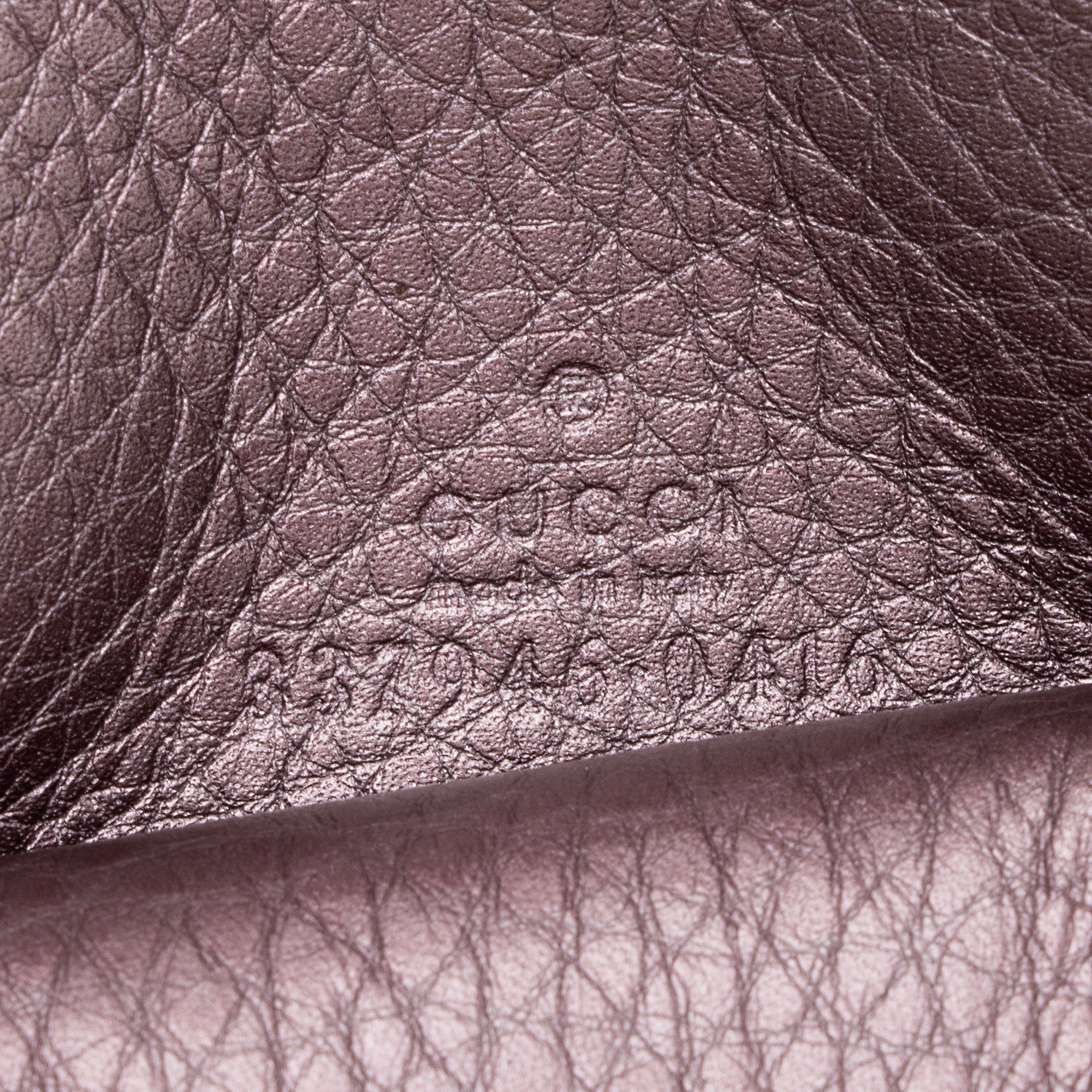 Gucci Metallic Leather Soho Round Coin Purse (SHF-jTusV4)