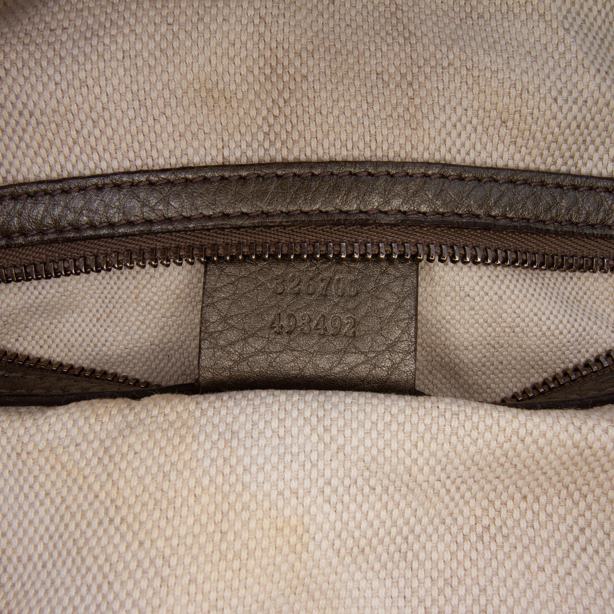 Gucci Metallic Leather Soho Shoulder Bag