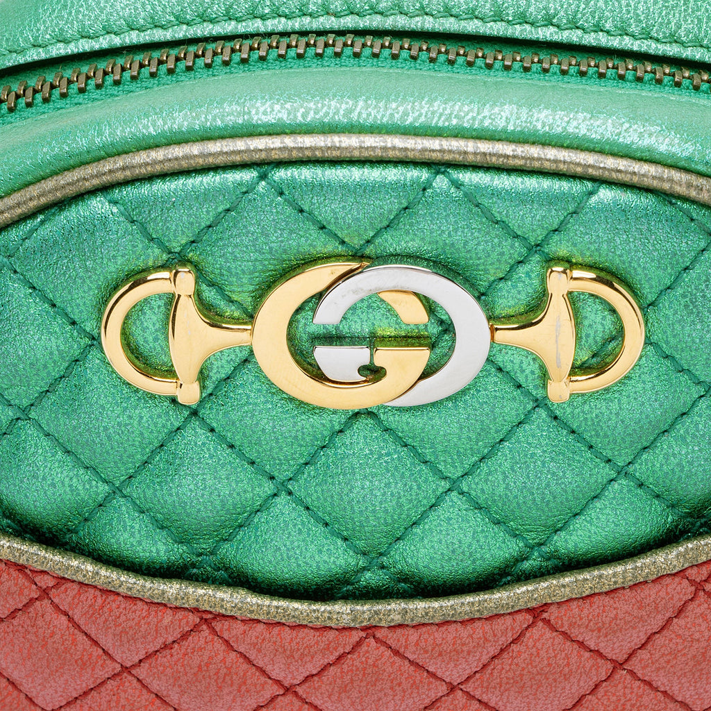 Gucci Metallic Leather Trapuntata Mini Bag
