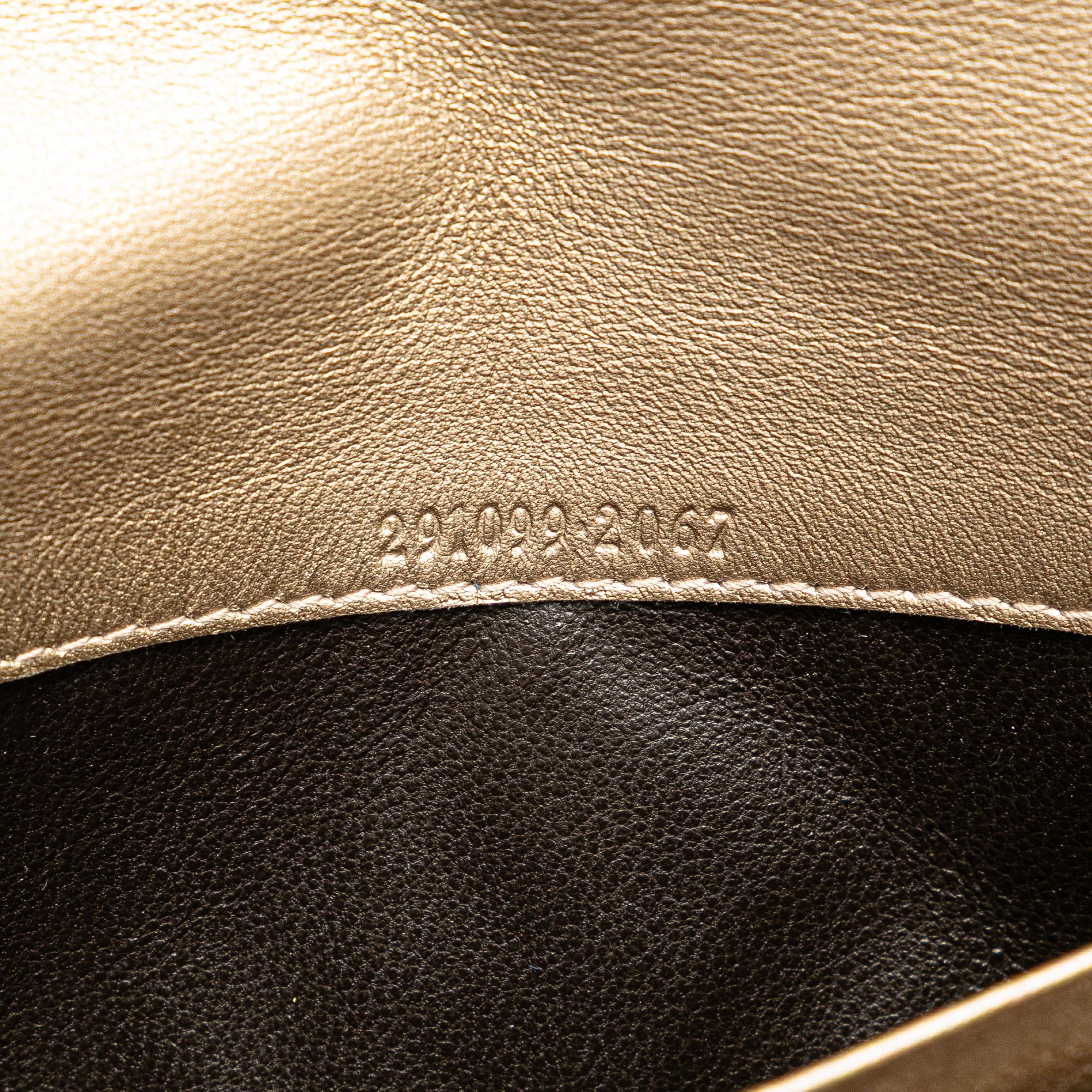 Gucci Metallic Microguccissima Dice ContinLBtal Wallet