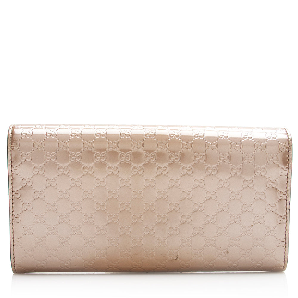 Gucci Metallic Microguccissima Mayfair Continental Wallet (SHF-21179)
