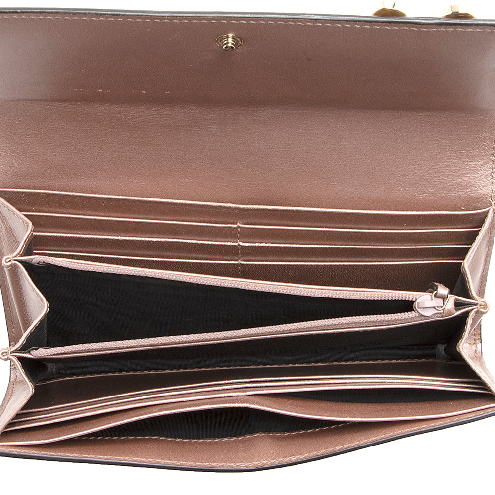 Gucci Metallic Microguccissima Mayfair Continental Wallet (SHF-21179)