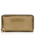 Gucci Metallic Microguccissima Zip Around Wallet (SHF-18998)