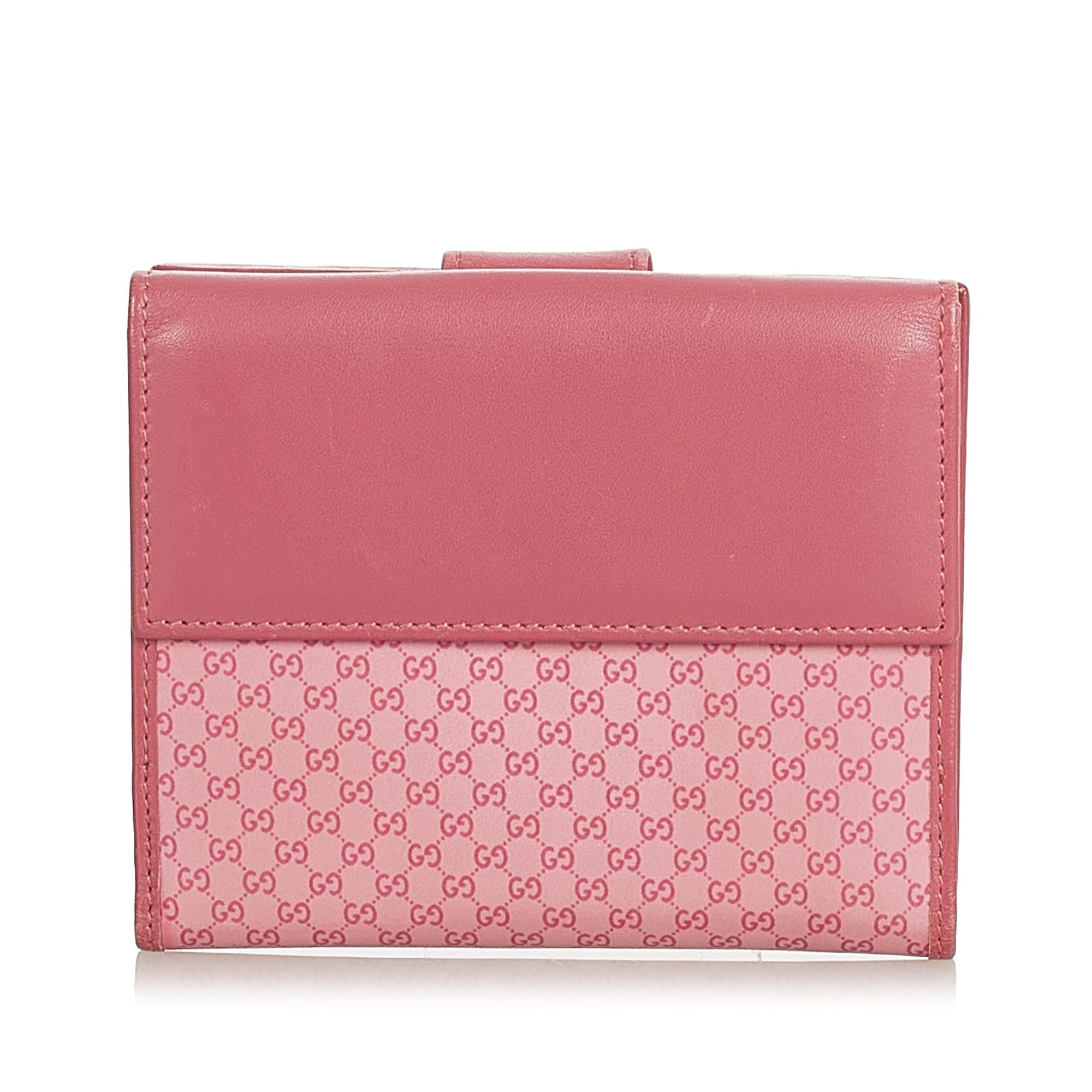 Gucci Micro Gucci Canvas Small Wallet (SHG-25665)