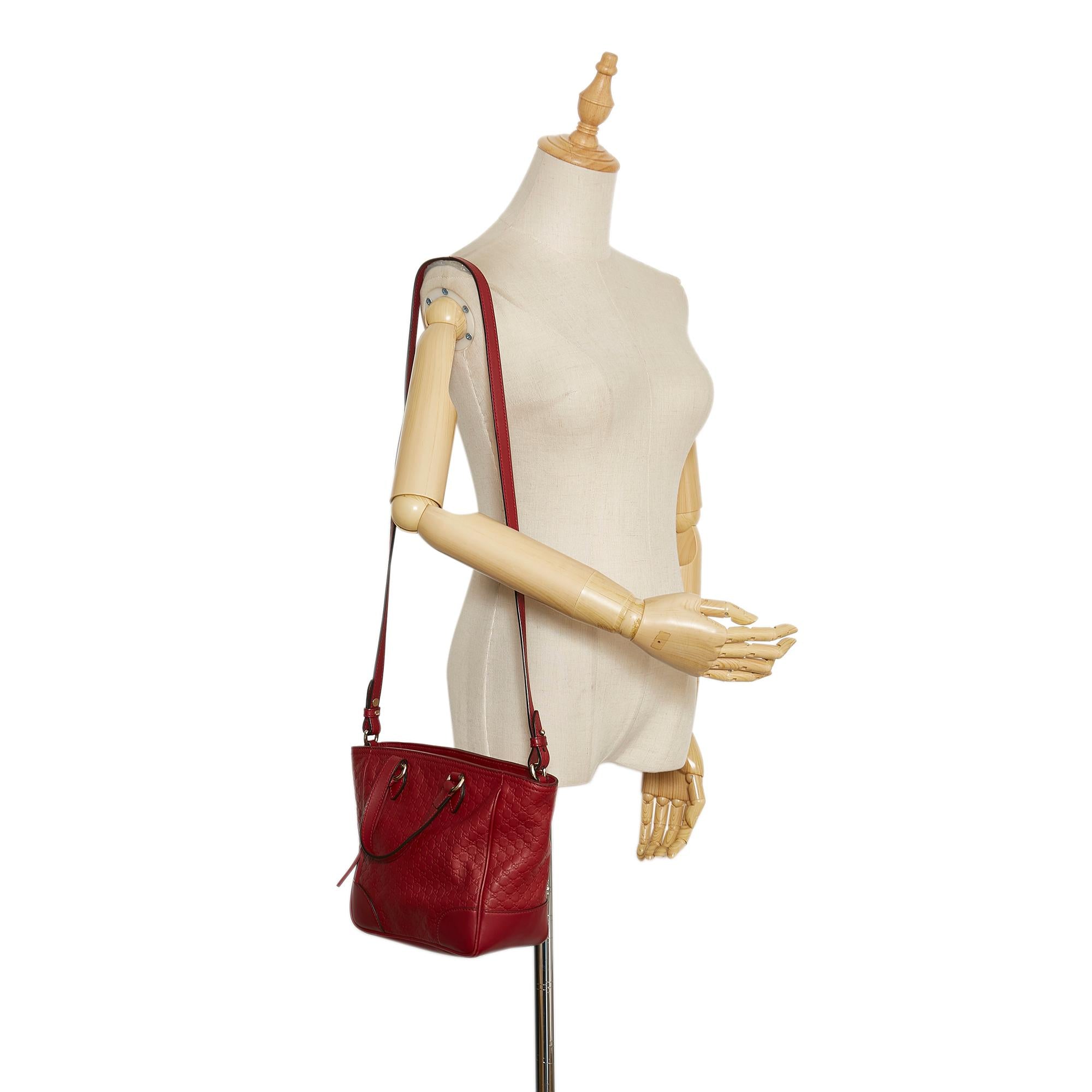 Gucci Microguccissima Bree Leather Satchel (SHG-35593)