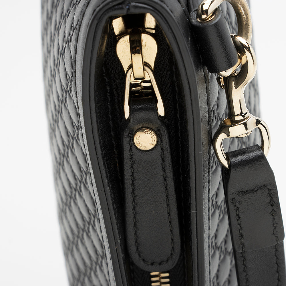 Gucci Microguccissima Flat Crossbody Bag (SHF-21814)