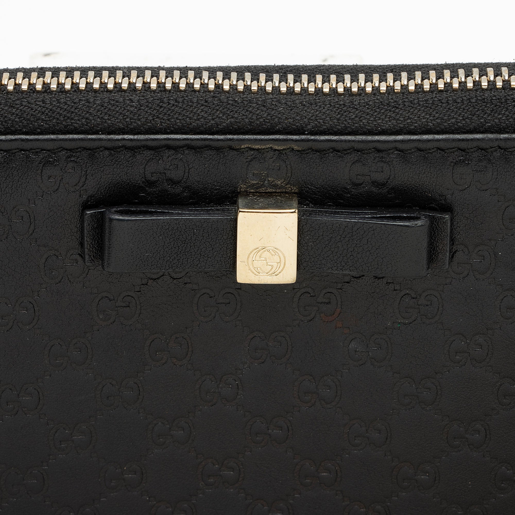 Gucci Microguccissima Leather Bow Wallet
