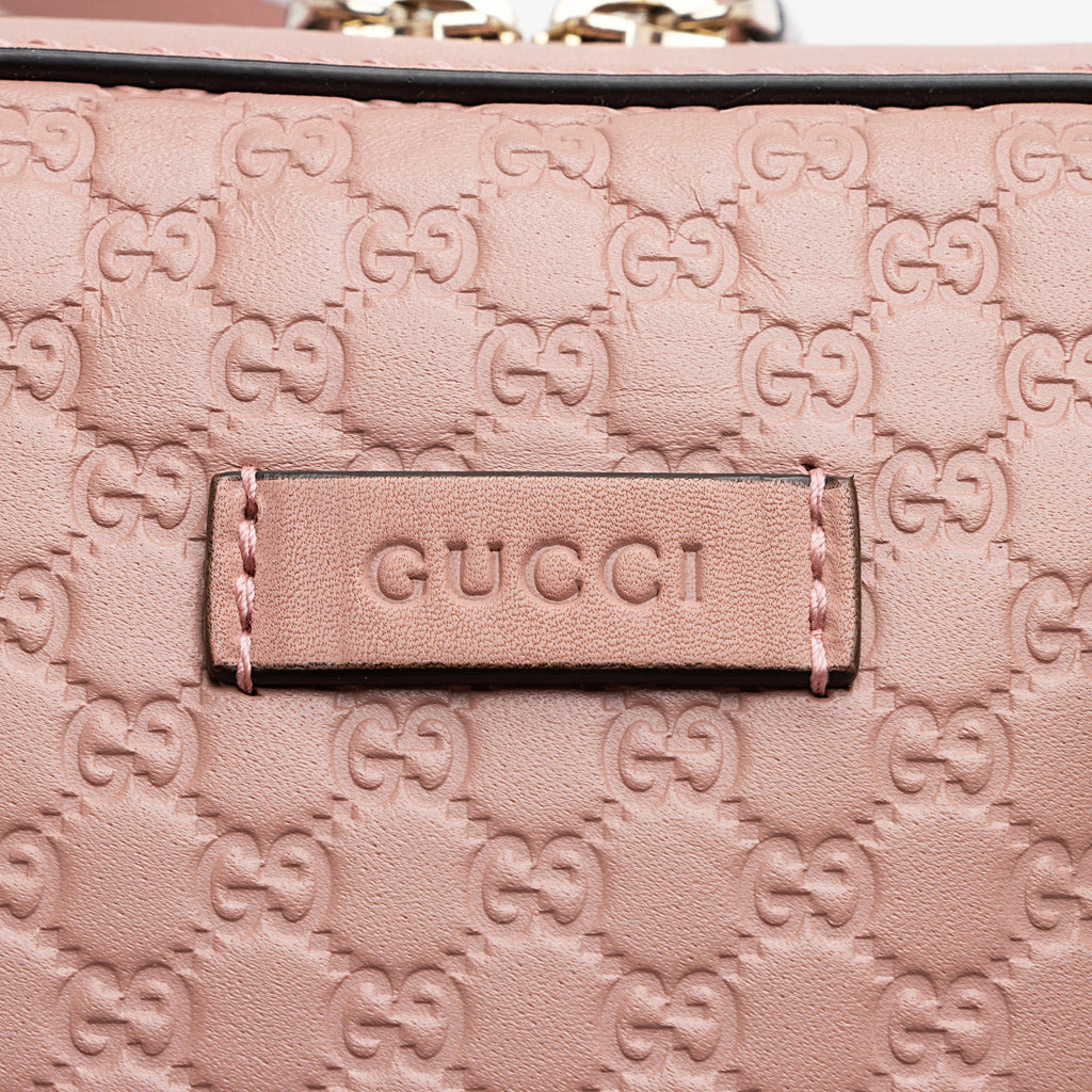 Gucci Microguccissima Leather Bree Small Satchel (SHF-22725)