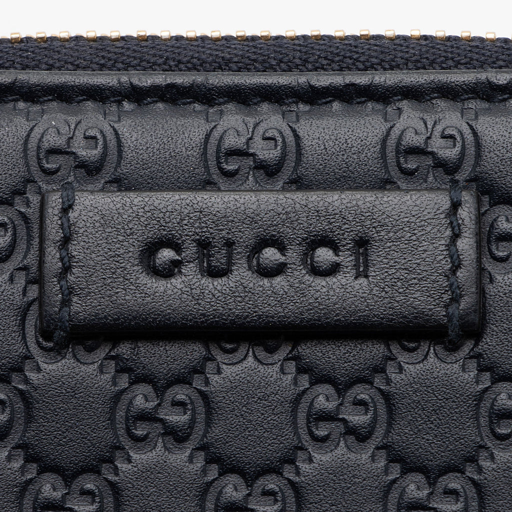 Gucci Microguccissima Leather Compact Zip Around Wallet (SHF-0RgGLi)