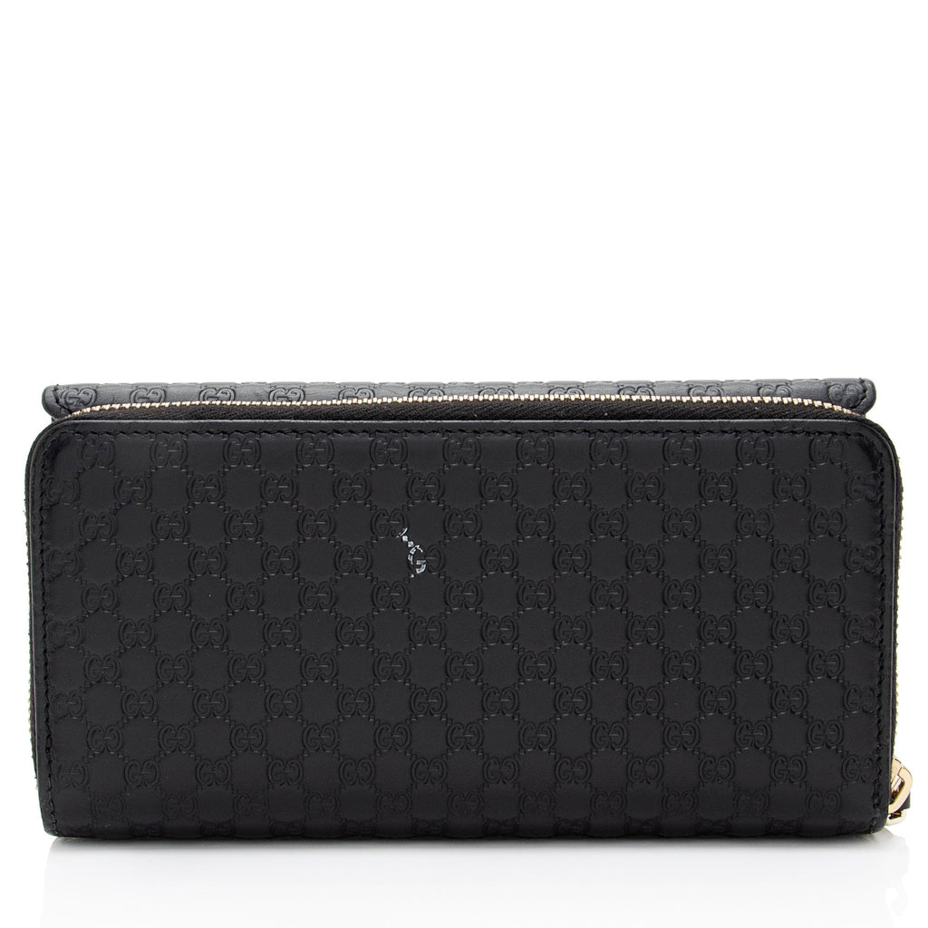 Gucci Microguccissima Leather ContinLBtal Flap Wallet