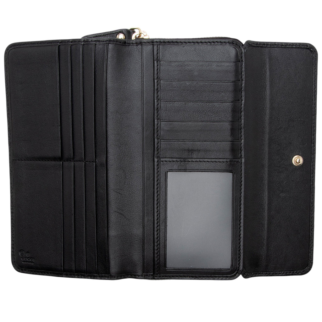 Gucci Microguccissima Leather ContinLBtal Flap Wallet