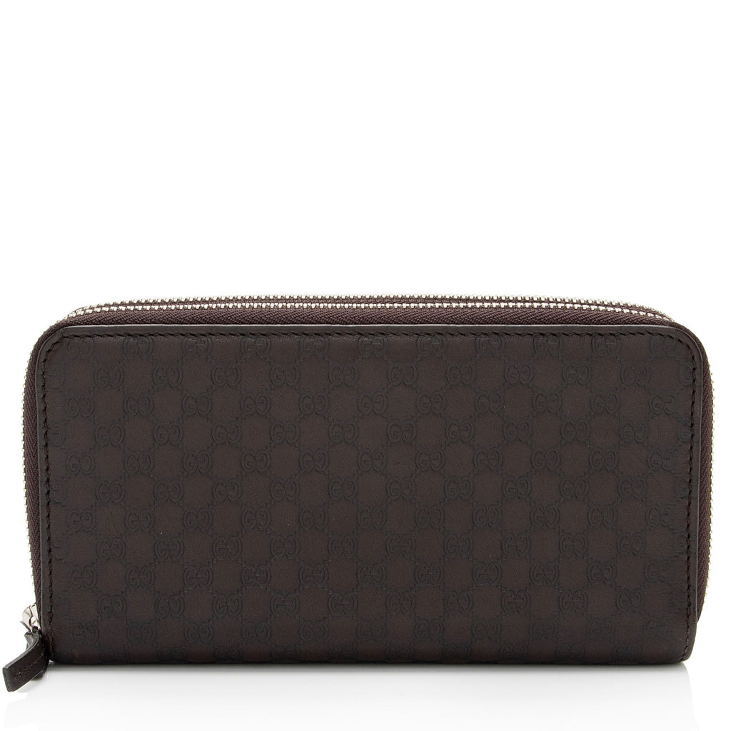 Gucci Microguccissima Leather Double Zip Around Large Organizer Wallet (SHF-EIQfg7)