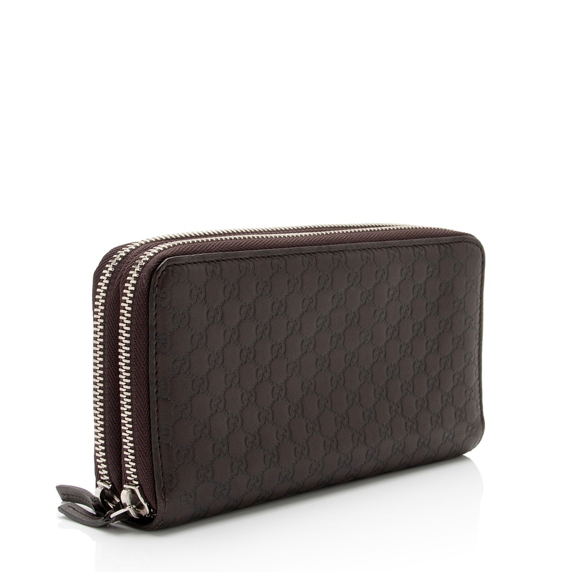 Gucci Microguccissima Leather Double Zip Around Large Organizer Wallet (SHF-EIQfg7)