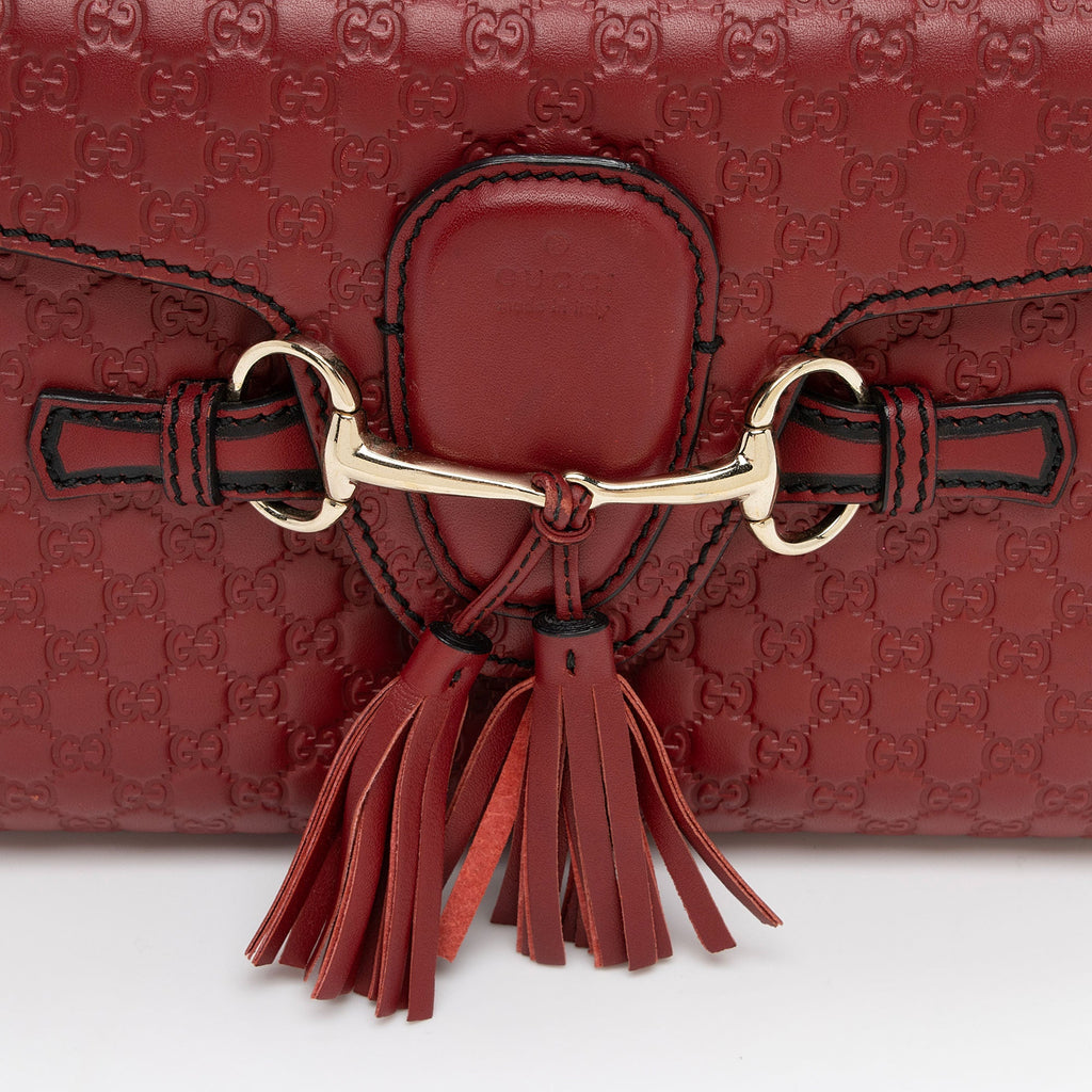 Gucci Microguccissima Leather Emily Mini Shoulder Bag (SHF-OuTAcx)