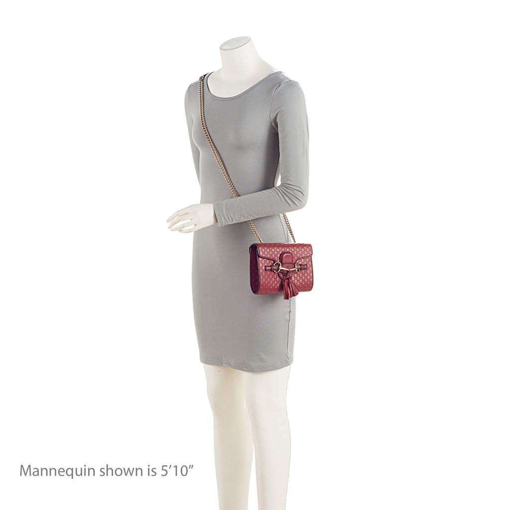 Gucci Microguccissima Leather Emily Mini Shoulder Bag (SHF-OuTAcx)