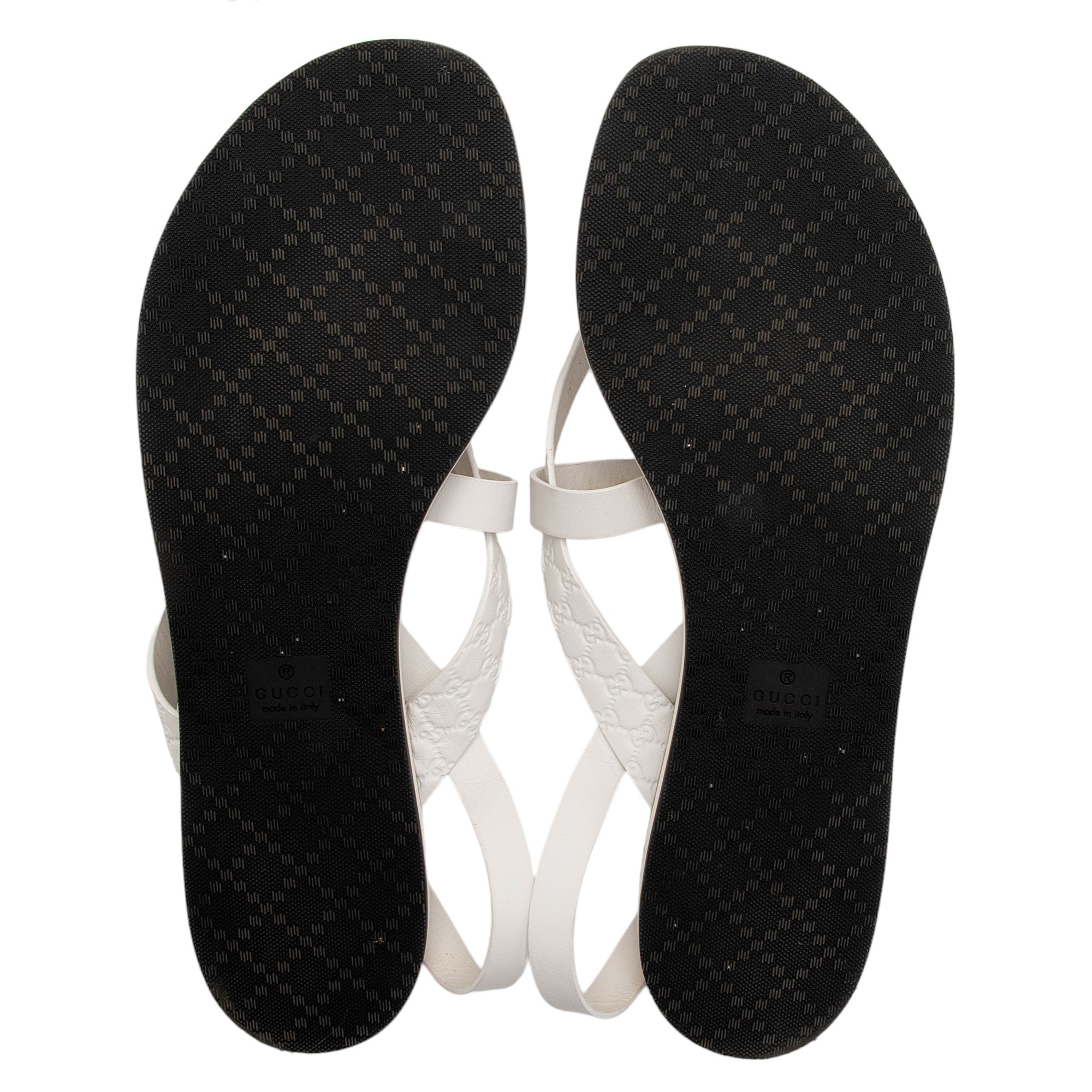 Gucci Microguccissima Leather Gladiator Sandals - Size 11 / 41 (SHF-eghKbe)