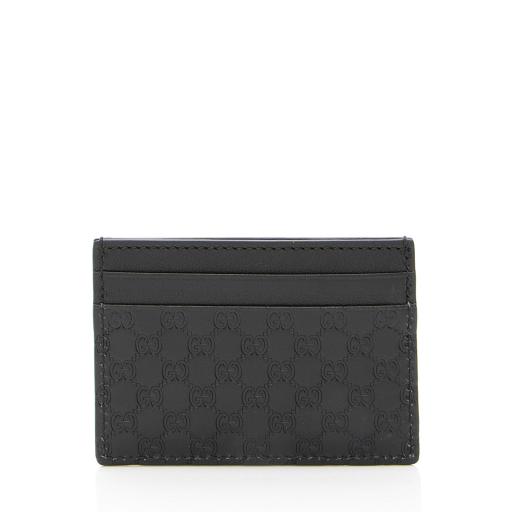 Gucci Microguccissima Leather Signature Card Case (SHF-j4oiFd)