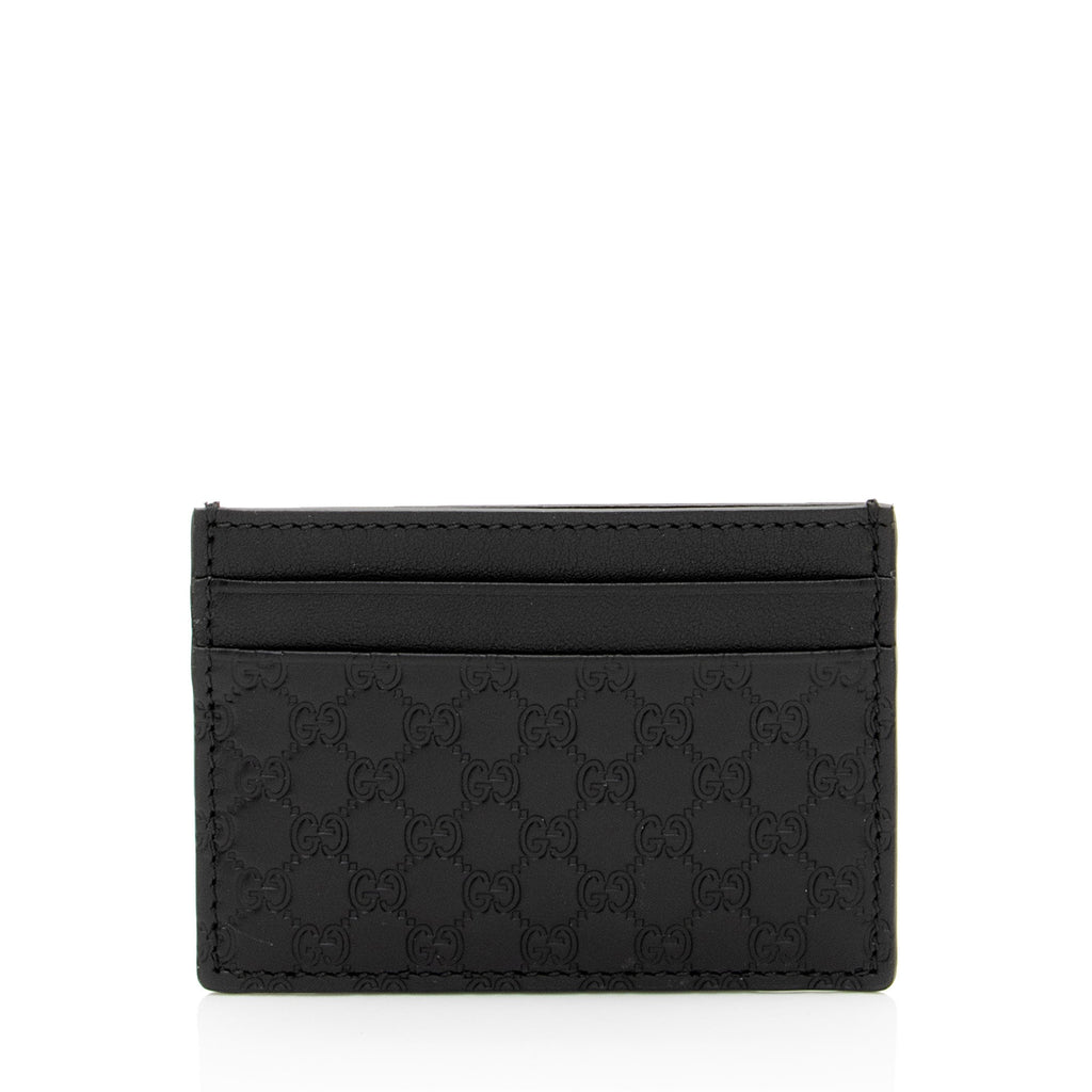 Gucci Microguccissima Leather Signature Card Case (SHF-RZgd8D)