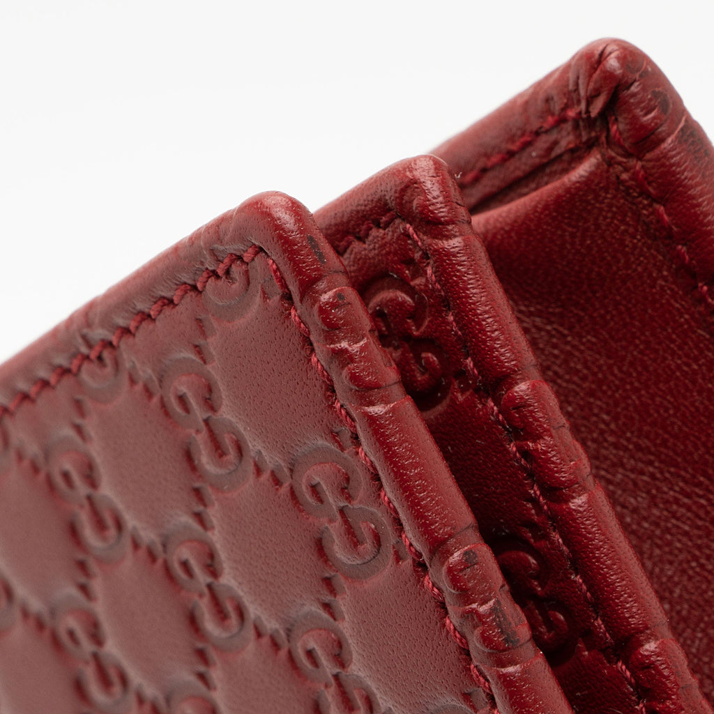 Gucci Microguccissima Leather Wallet Crossbody Bag (SHF-PRTFwh)