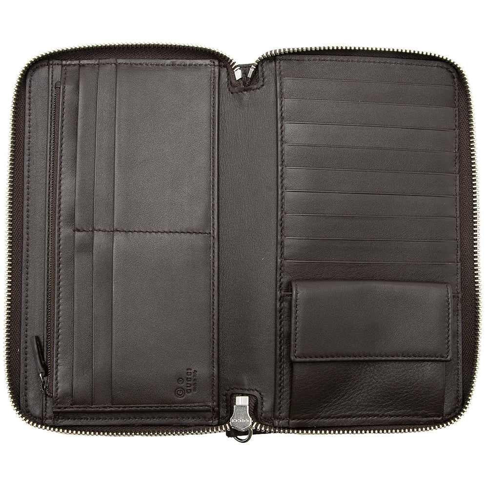 Gucci Microguccissima Leather Zip Around Large Organizer Wallet (SHF-20276)