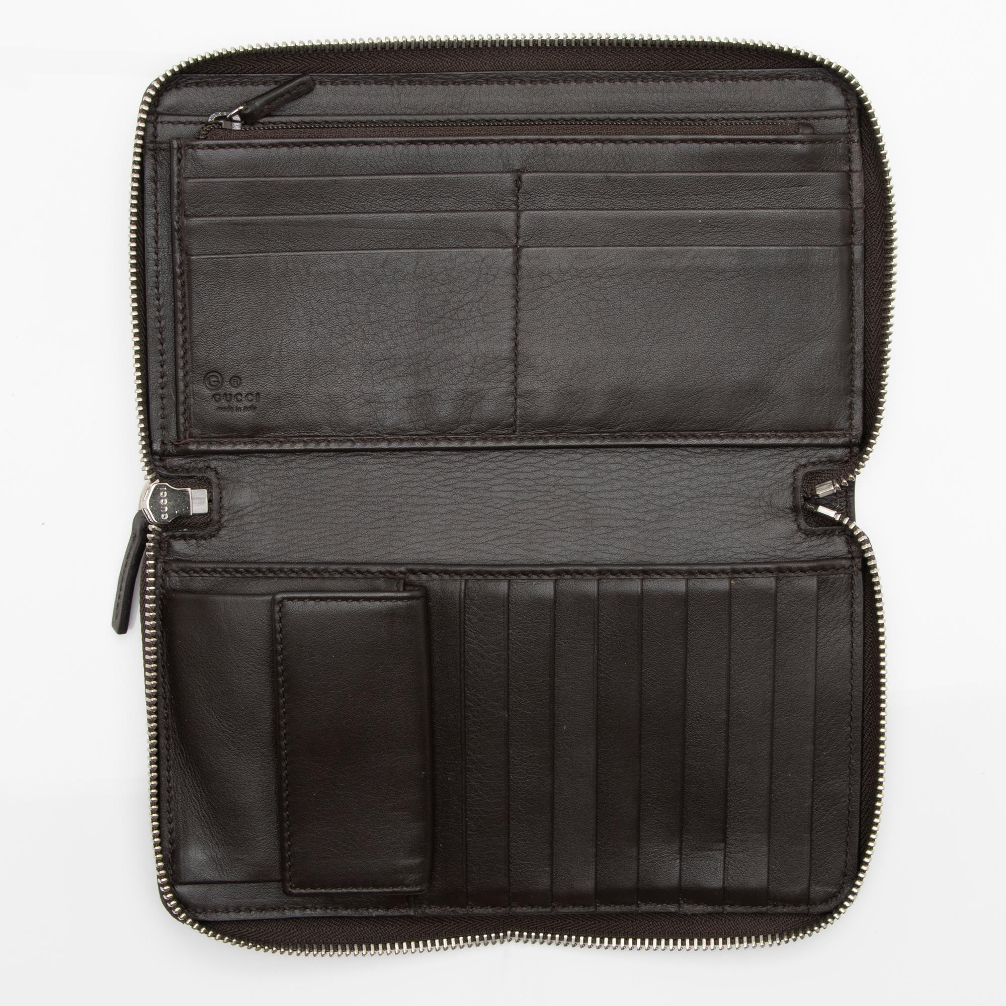 Gucci Microguccissima Leather Zip Around Large Organizer Wallet (SHF-34gpn9)