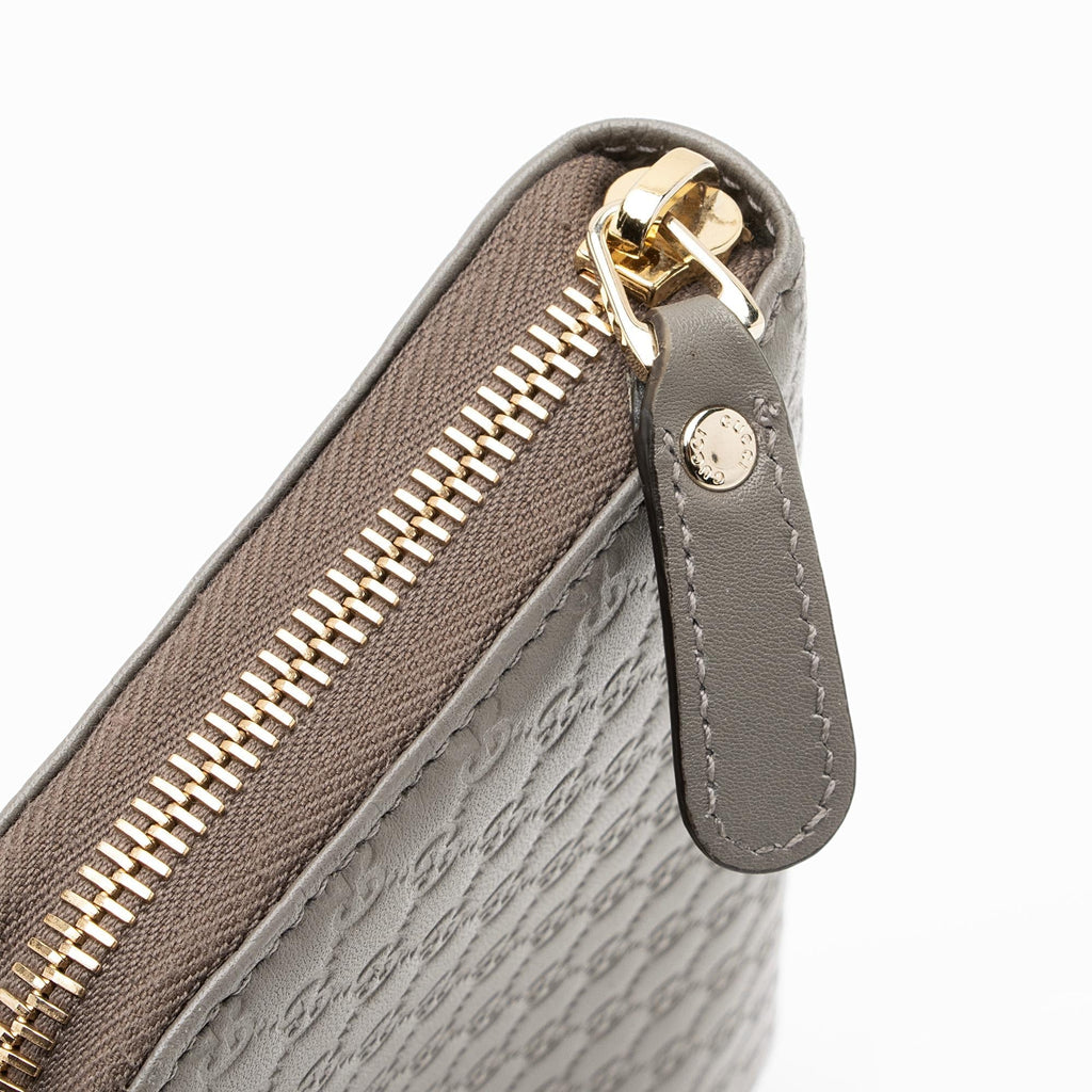 Gucci Microguccissima Leather Zip Around Wallet (SHF-23927)