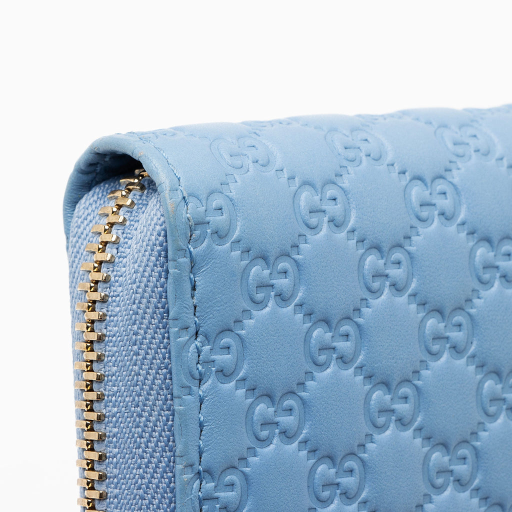 Gucci Microguccissima Leather Zip Around Wallet (SHF-pX5c6O)