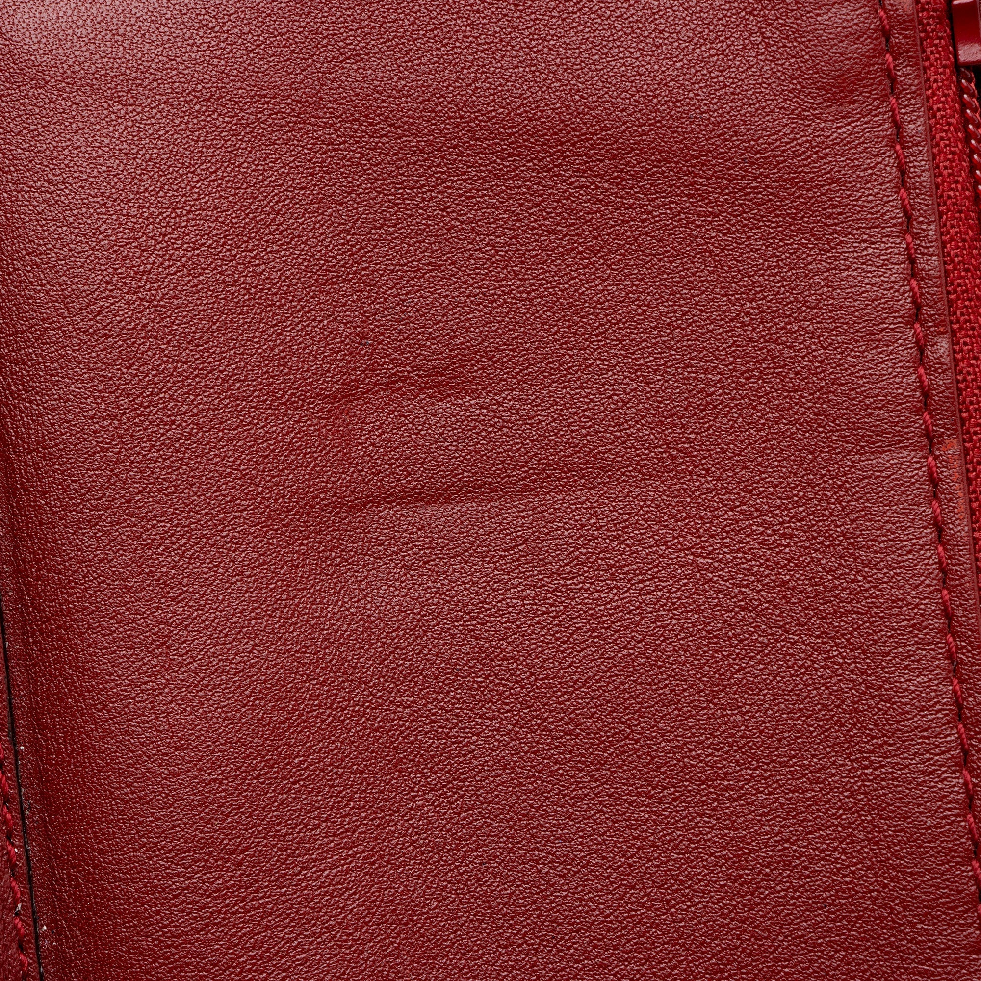 Gucci Microguccissima Leather Zip Around Compact Wallet