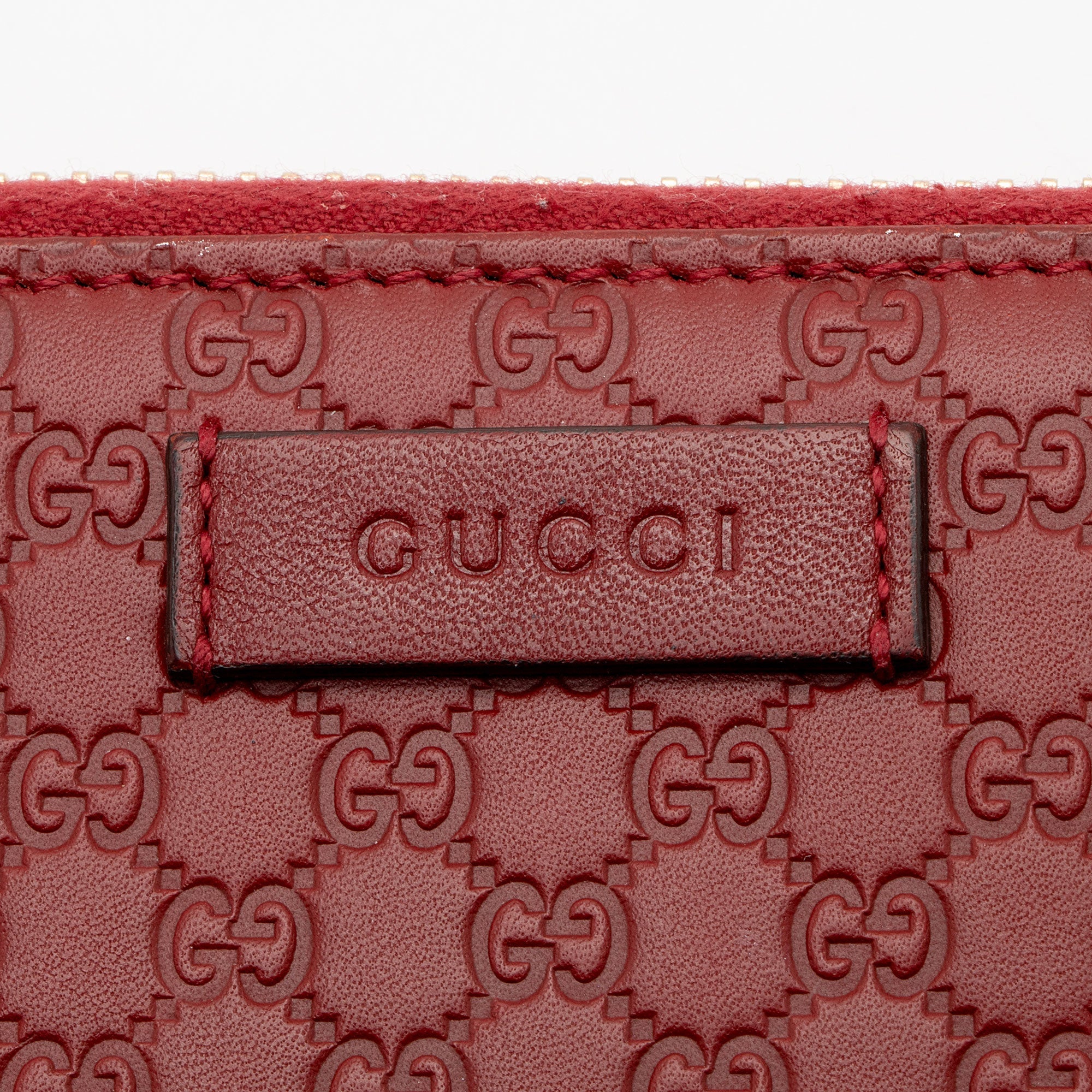 Gucci Microguccissima Leather Zip Around Compact Wallet
