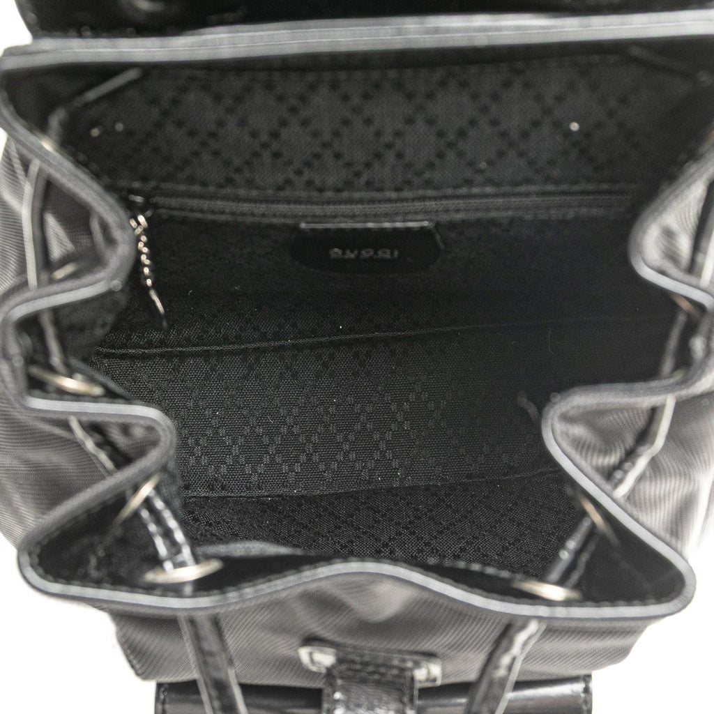 Gucci Mini Bamboo Nylon Backpack