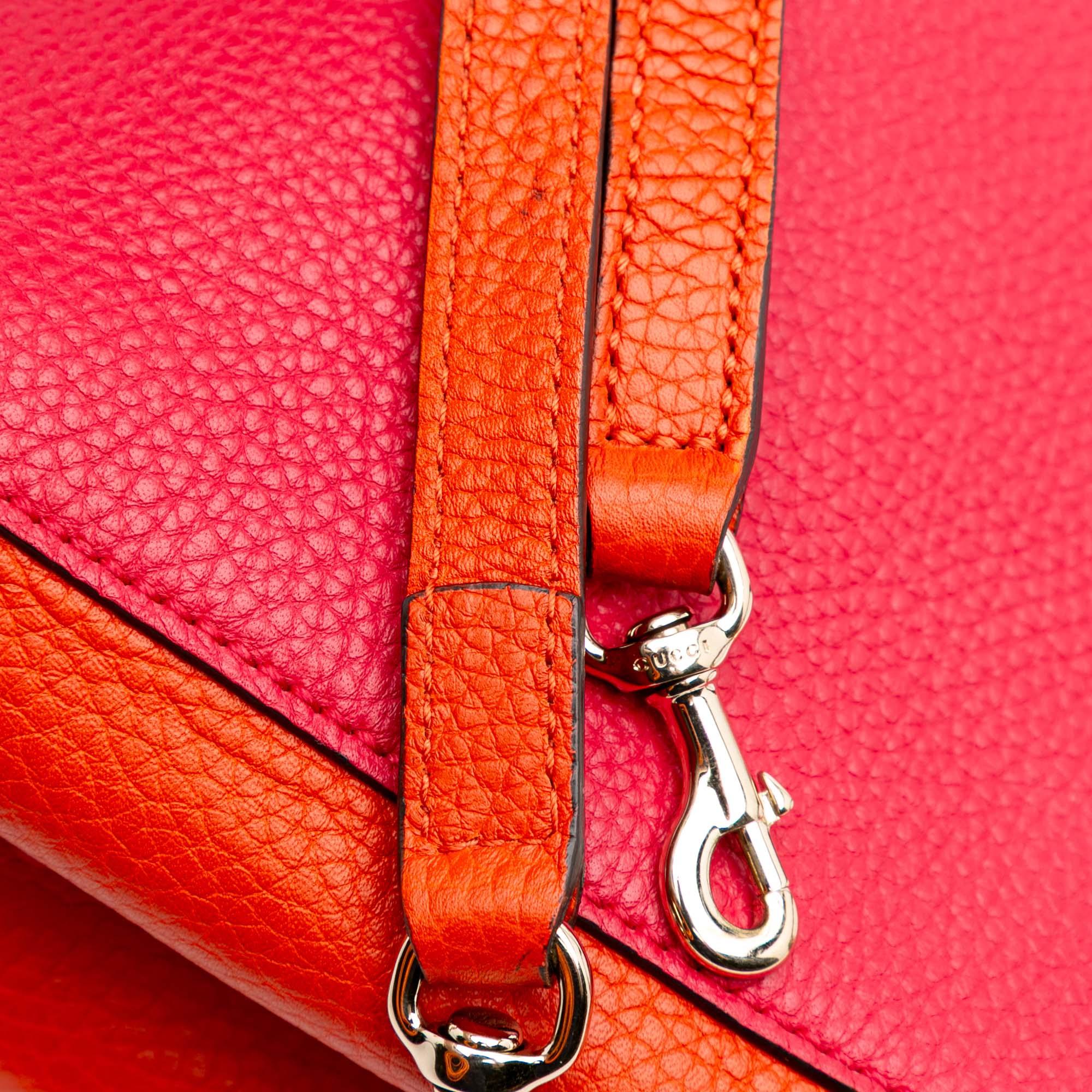 Gucci Mini Bicolor Calfskin Bamboo Shopper Satchel